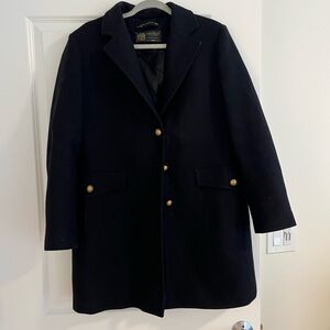 Double breasted wool blend Italian Zara coat